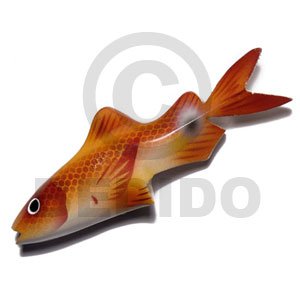 Fish Handpainted Wood Refrigerator Magnet