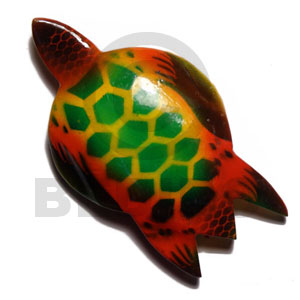 Sea turtle handpainted wood refrigerator Refrigerator Magnets