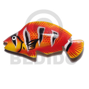 hand made Fish handpainted wood refrigerator magnet Refrigerator Magnets