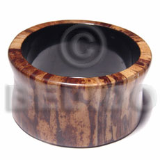 hand made Laminated banana bark bangle Resin Bangles