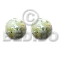 Crazy cut troca jade Resin Earrings