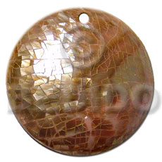 40mm Round Brownlip Shell Cracking