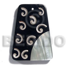 60mmx45mm 7mm thickness everlasting Resin Pendants