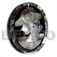 50mmx38mm oval pendant elegant hat Resin Pendants