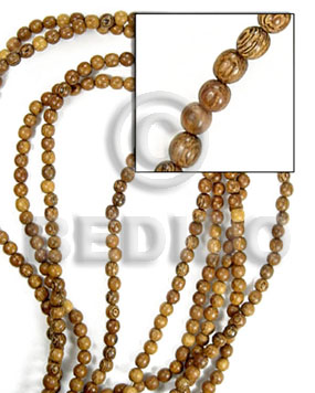 Round Wood Beads