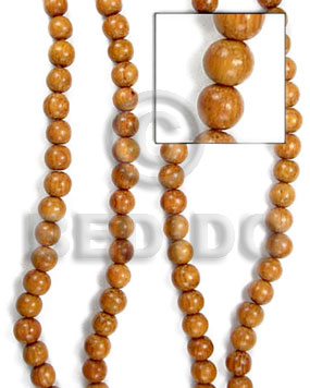 hand made Bayong beads 10mm Round Wood Beads