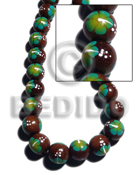 hand made 15mm robles round beads Round Wood Beads