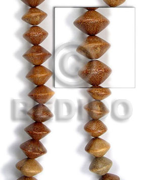 robles saucer 10x10 - Saucer & Diamond Wood Beads