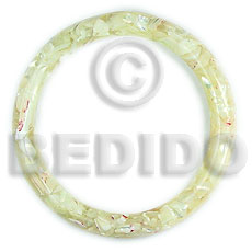 hand made Crazy cut troca jade Shell Bangles
