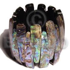 Elastic paua abalone bangle Shell Bangles