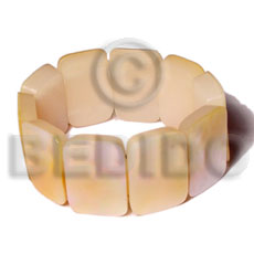 30mmx20mm mop resin backing Shell Bangles