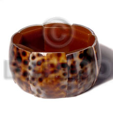 Rectangular 35mmx25mm Cowrie Shell Elastic