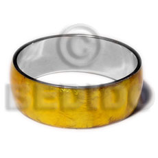 Laminated golden yellow capiz Shell Bangles