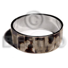 hand made Laminated inlaid brownlip in 1 Shell Bangles