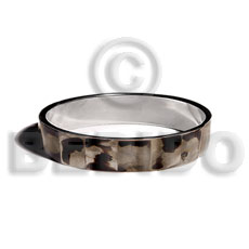 Laminated inlaid brownlip tigerin 1 2 Shell Bangles