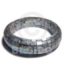 black kabibe shell blocking  ht= 3/4in. /thickness= 12mm / inner diameter 65mm - Shell Bangles