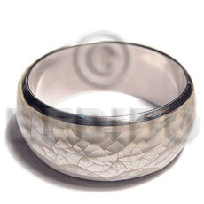 Natural white kabibe shell cracking Shell Bangles