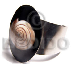 Haute hippie 38mmx23mm metal cuff Shell Bangles