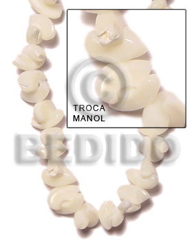 hand made Troca manol Shell Beads