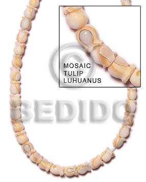 Mosaic tulip luhuanus Shell Beads