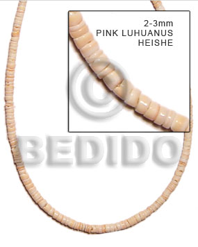 hand made 2-3mm pink luhuanus Shell Beads