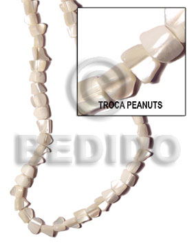 hand made Troca peanut Shell Beads