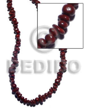 hand made Coral nuggets maroon tone Shell Beads