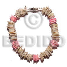 hand made Melo chips white rose Shell Bracelets