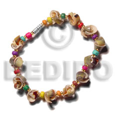 Green everlasting luhuanus multicolored Shell Bracelets