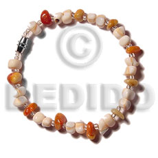 hand made Luhuanus nuggets red corals Shell Bracelets