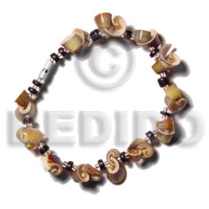 Green everlasting luhuanus 4-5mm Shell Bracelets