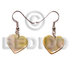 Dangling mop 30mm heart earrings Shell Earrings