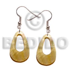 35mm teardrop mop hole Shell Earrings