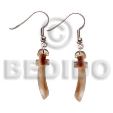 40mm scord hammershell - Shell Earrings