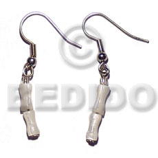 dangling troca bone - Shell Earrings