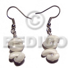 hand made Dangling troca manol Shell Earrings