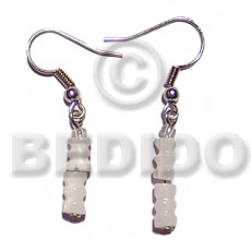 Dangling troca baluster Shell Earrings