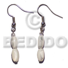 dangling troca oval - Shell Earrings