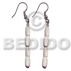 hand made Dangling troca capsule Shell Earrings