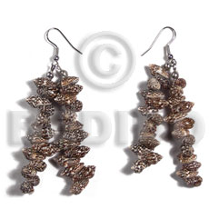 Dangling nassa tiger shells Shell Earrings