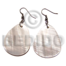 hand made Dangling "35mmx30mm" kabibe shellteardrop Shell Earrings