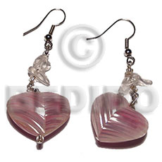 hand made Dangling 20mm rouunded back to Shell Earrings