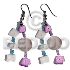 Dangling white shells Shell Earrings