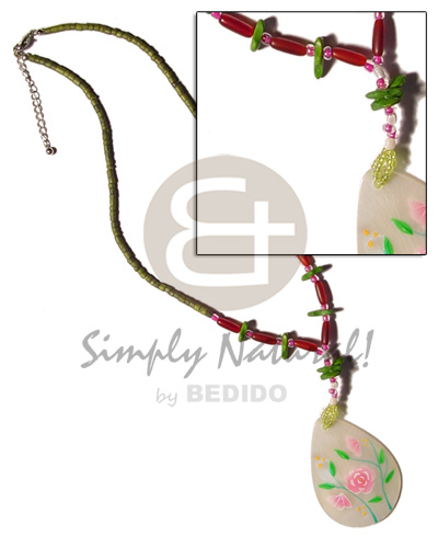 2-3mm Olive Green Coco Heishe