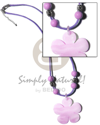 40mm Lilac Kabibe Flower Shell