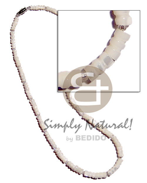 hand made Troca bamboo Shell Necklace