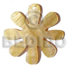 8 petals mop flower 45mm Shell Pendant