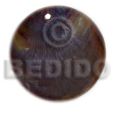 hand made Round tipay shell black Shell Pendant