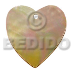 hand made Heart mop 50mm Shell Pendant