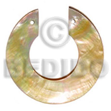 c cut MOP round 50mm - Shell Pendant